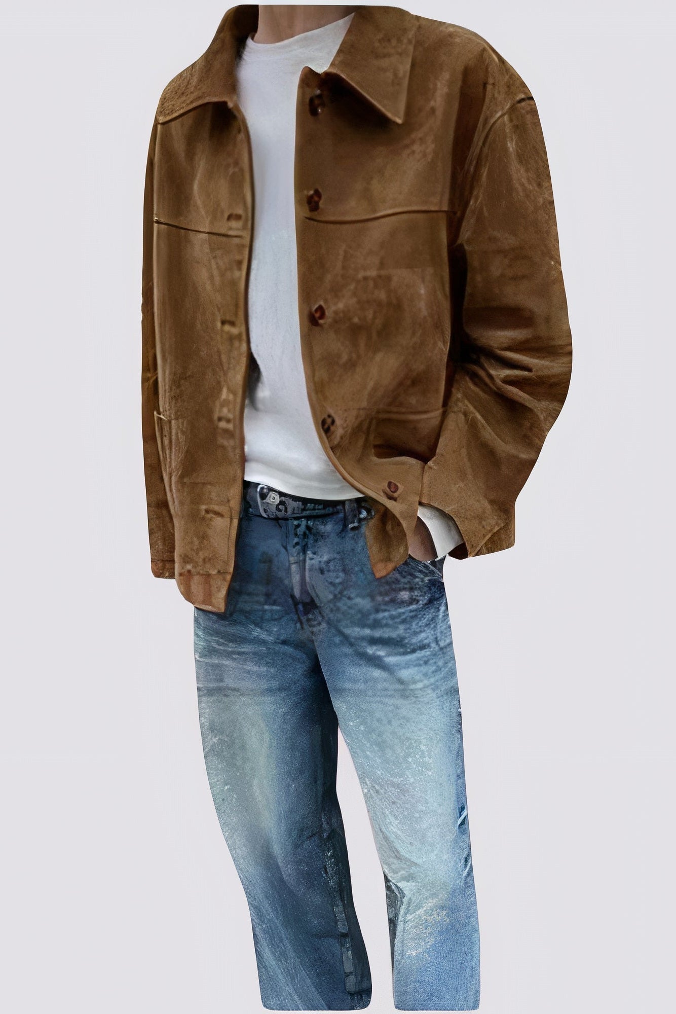 Vintage Suède Herenjack