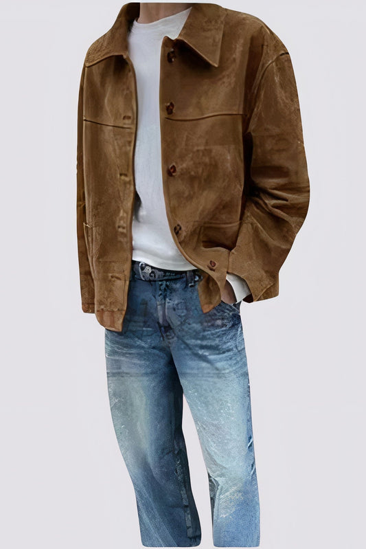 Vintage Suède Herenjack