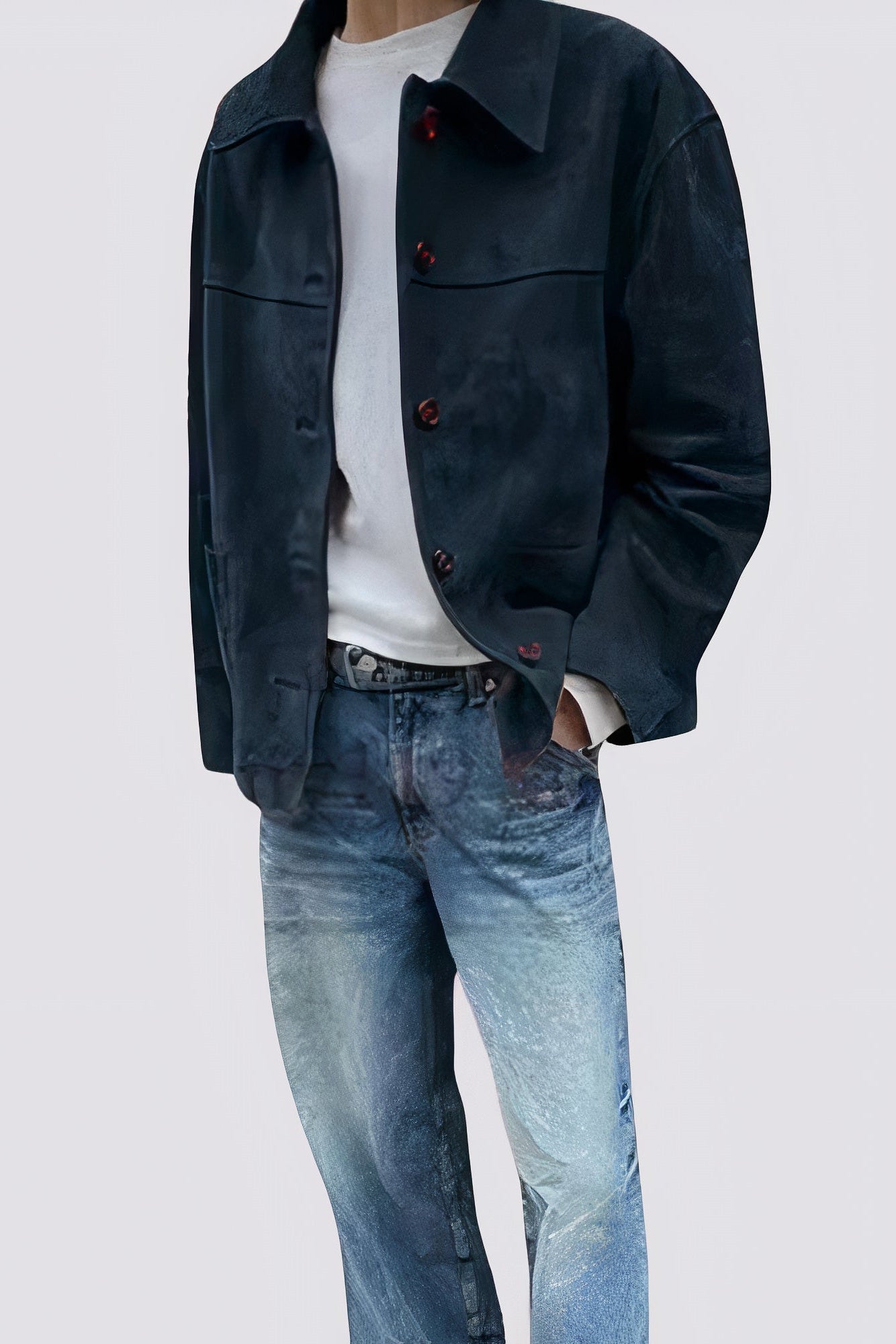 Vintage Suède Herenjack